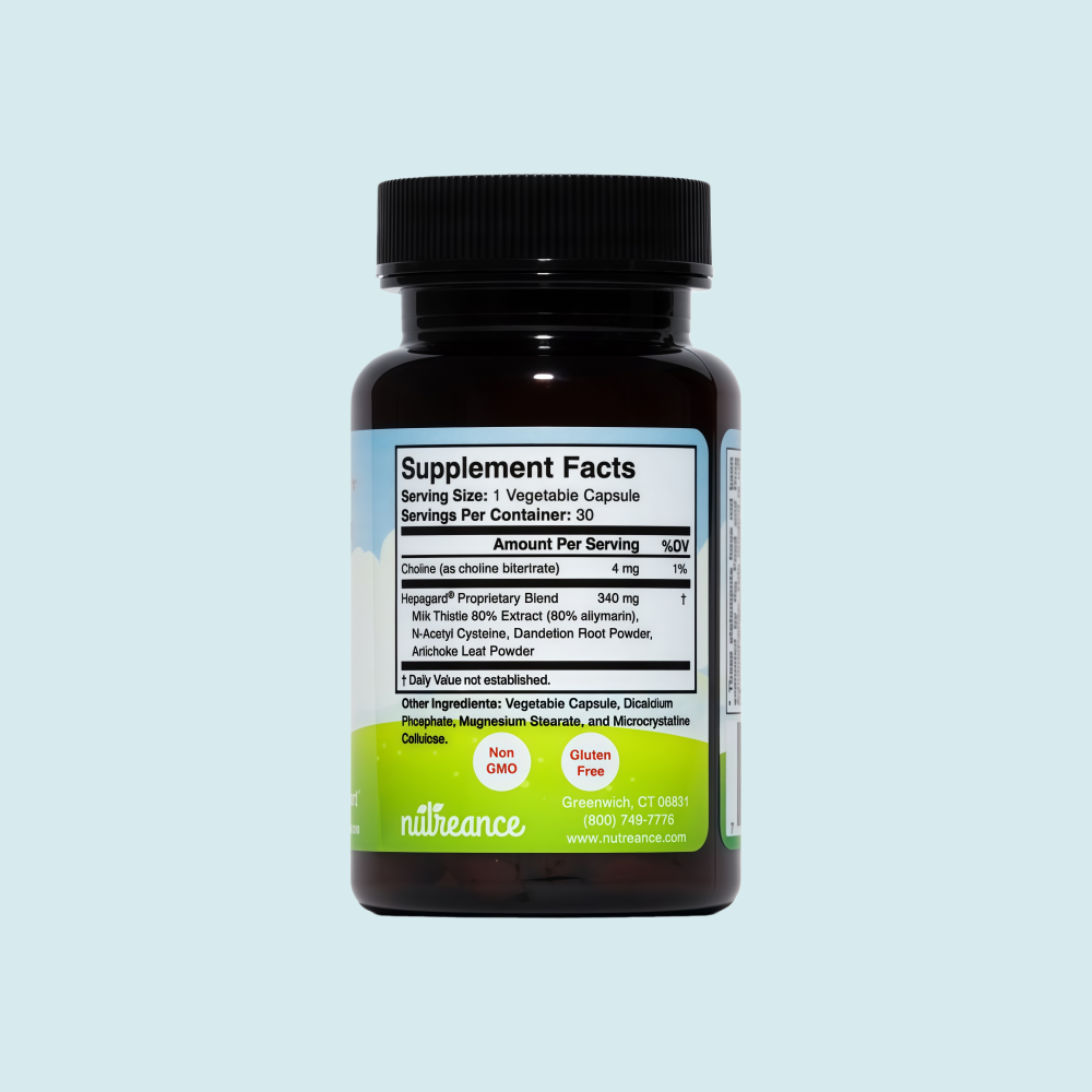 Hepagard - Natural Liver Support Supplement with N-Acetyl Cysteine (NAC) - Non-GMO, Vegan, Gluten-Free